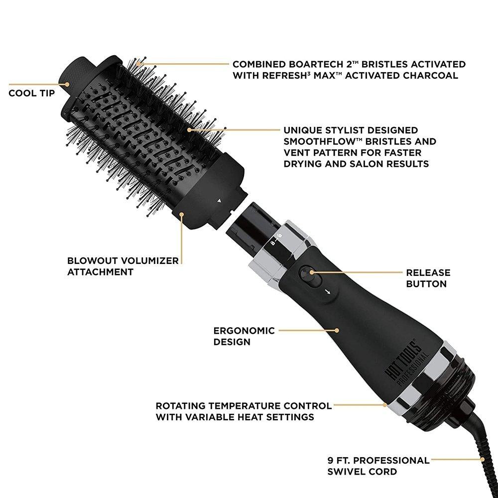 Hot tools dual head blowave brush